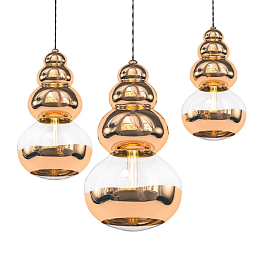 Elegant Stilla Pendant 3D model image 1 