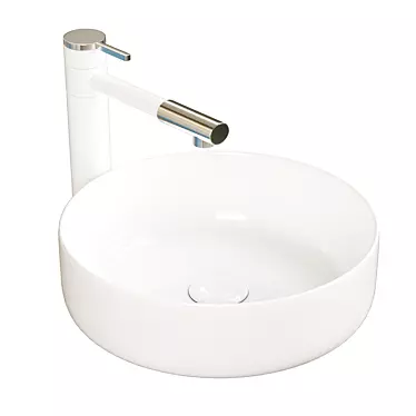 Modern Countertop Washbasin: BelBagno BB1357 3D model image 1 