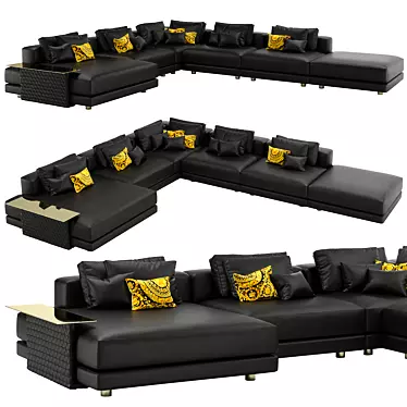 Versace V21 Signature Sectional Sofa 3D model image 1 