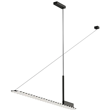 Sleek Tobby Long Design Lamp 3D model image 1 