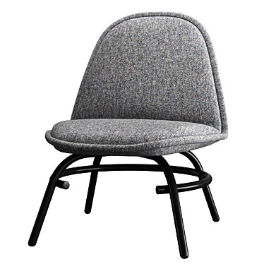 Bowler-Inspired Armchair: Sleek & Stylish 3D model image 1 