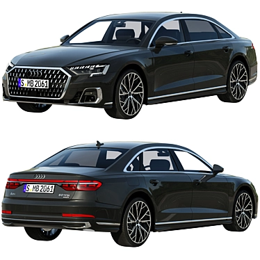 Luxury Redefined: Audi A8 L 2022 3D model image 1 