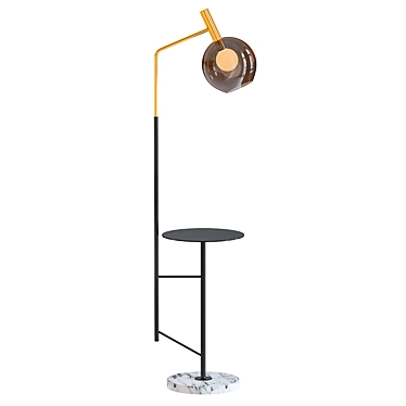 Contemporary Tray Table Floor Lamp 3D model image 1 