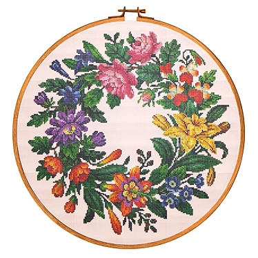  Embroidery Designs Collection 3D model image 1 