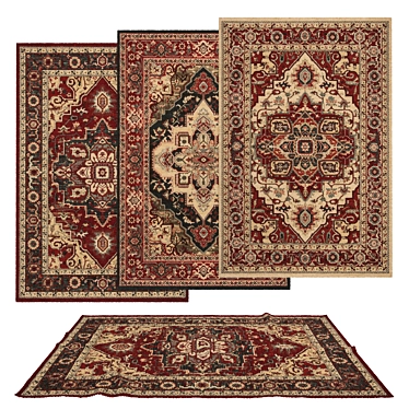 Versatile 3D Rug Set: V-Ray, Corona, and More 3D model image 1 