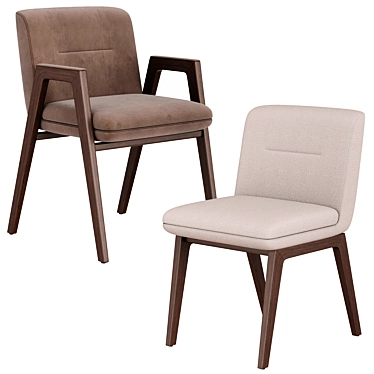 Modern Minotti Lance Chairs 3D model image 1 