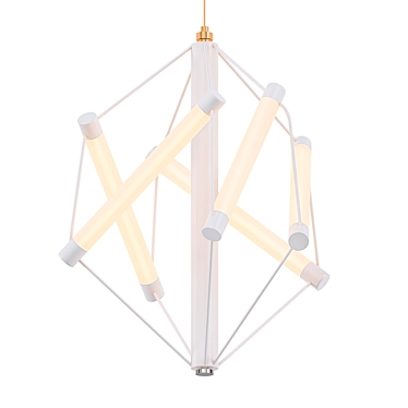 Minimalist T5 Pendant Light 3D model image 1 