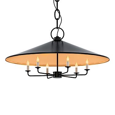 Elegant Illumination: DELANEY Chandelier 3D model image 1 