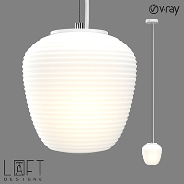 Industrial Pendant Light in LoftDesign: Model 7984 3D model image 1 