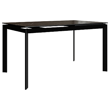 Modern Dining Table 140cm 3D model image 1 