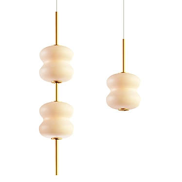 Elegant ALDA Pendant Lamp 3D model image 1 