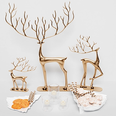 Deer Delight Set 3D model image 1 