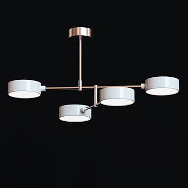 Modern Italian Ceiling Chandelier 3D model image 1 