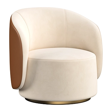 Luxurious Fendi Casa Anabelle Armchair 3D model image 1 