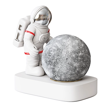  Stellar Glow Astronaut Lamp 3D model image 1 