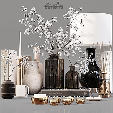 Elegant Décor Set 065: High-Quality 3D Models 3D model image 1 