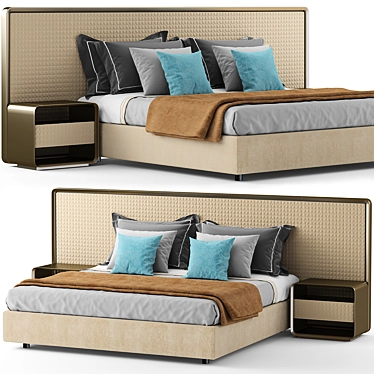 Reflex XL King Bed Set 3D model image 1 