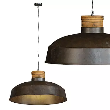 Industrial Seattle Pendant Lamp 3D model image 1 