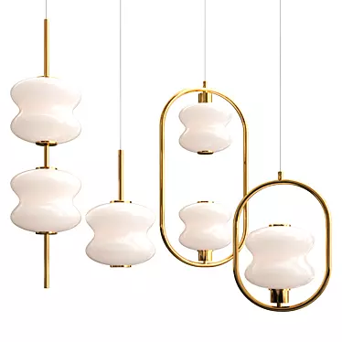 Elegant ALDA Collection Lamps 3D model image 1 