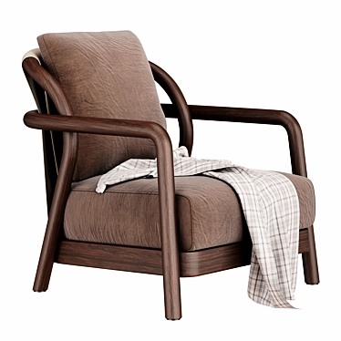 Modern Flexform Alison Armchair 3D model image 1 