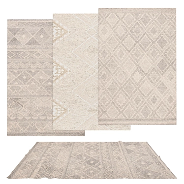 Versatile Rug Set: 6 Stunning Options 3D model image 1 