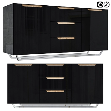 Modern Curbstone with Take & Live Design 3D model image 1 