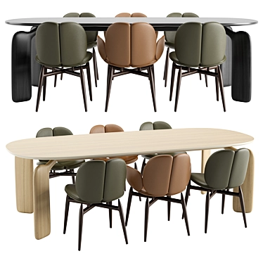 Roche Bobois PULP Dining Set 3D model image 1 