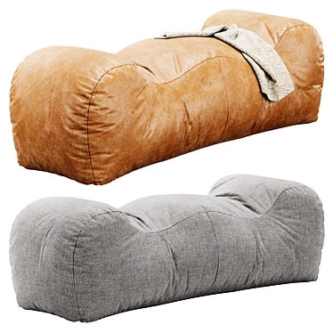 Cozy Comfort Bean Bag Sofa 3D model image 1 