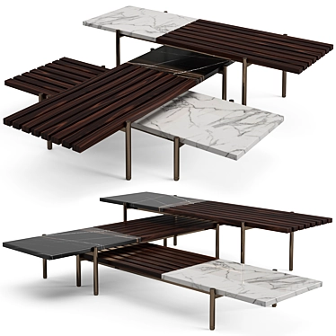 Minotti Superquadra coffee tables set 2