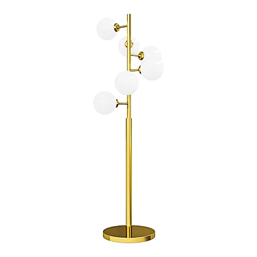 Elegant Floor Lamp by Kink Light 3D model image 1 