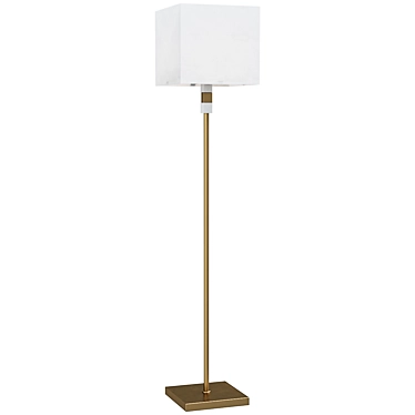 Modern Industrial Floor Lamp 3D model image 1 