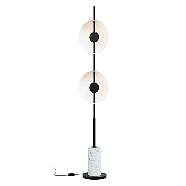 Modern Marble Floor Lamp 3D model image 1 