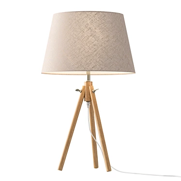 Modern Beige Brown Table Lamp 3D model image 1 