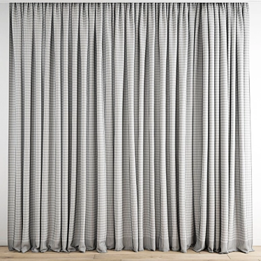 Polygonal Curtain Model 3D model image 1 