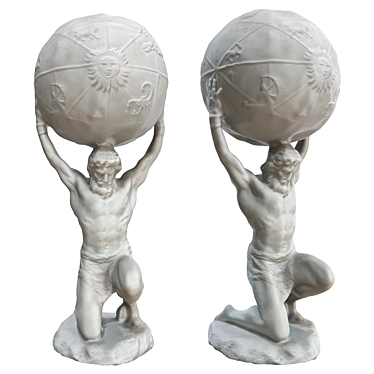 Spherical Man Statue 3D model image 1 