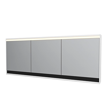 PANDORA TOP 150 - Modern Bathroom Mirror Cabinet 3D model image 1 