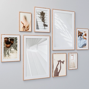 Elegant Frames Collection: 4 Sizes, 4 Colors 3D model image 1 