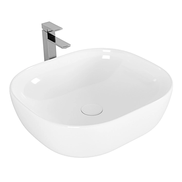 Modern Countertop Washbasin by BelBagno 3D model image 1 