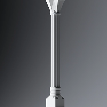 Sleek Column Sculpture 3D model image 1 