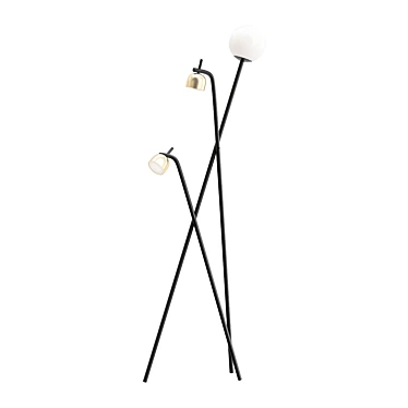 Elegant Floor Lamp: FontanaArte TRIPOD 3D model image 1 