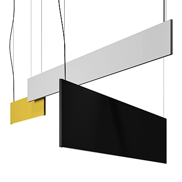 Sleek Pantone Pendant Lamp 3D model image 1 