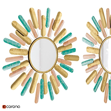 Luxurio | Round Wall Mirror 3D model image 1 