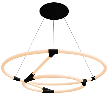 Illuminating Chicago Loop Chandelier 3D model image 1 