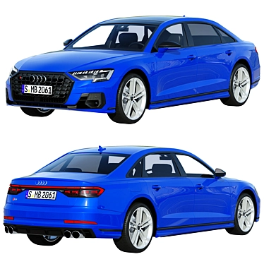 Audi S8 2022: Enhanced Performance Sedan 3D model image 1 