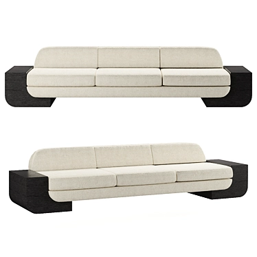 Modern White Lee Broom Street Sofa 3D model image 1 