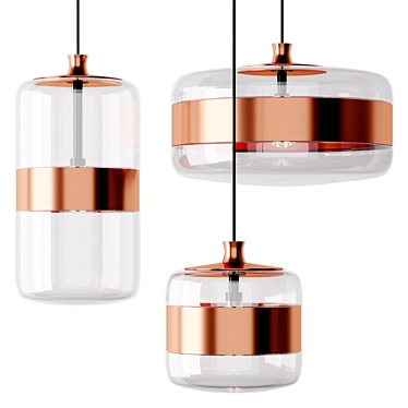 FUTURA SP Pendant: Sleek and Modern Design 3D model image 1 