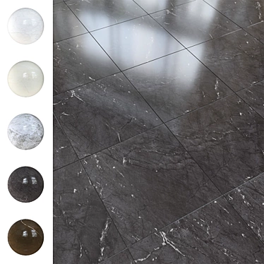 Russian Grasaro Marble Tile | 400x400mm | Vray + Corona 3D model image 1 