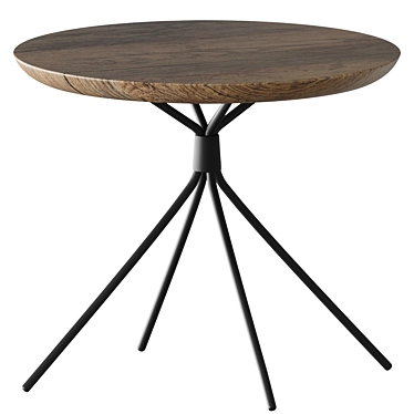 Industrial Mango Wood Tripod Table 3D model image 1 