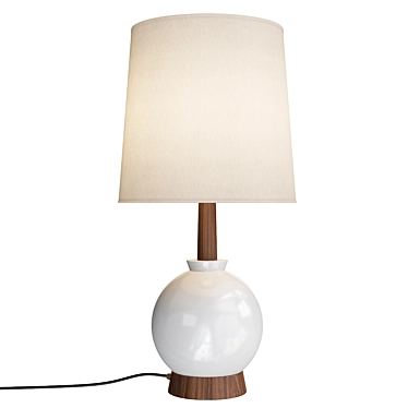 Elegant Belmont Table Lamp 3D model image 1 