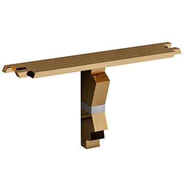 Sleek Zig Zag Console Table 3D model image 1 